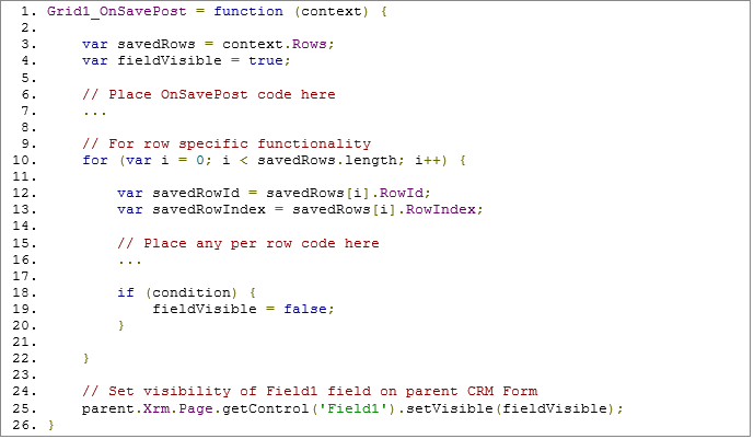 Interacting with CRM Forms